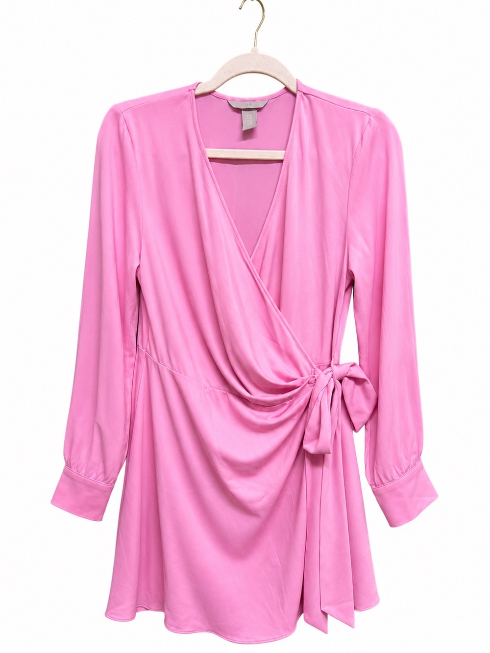 Pink H&M Mini Wrap Dress